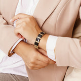 Bracelet Nash en acier inoxydable doré à l'or fin