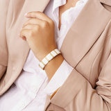 Bracelet Kinsley en acier inoxydable doré à l'or fin — vue 3