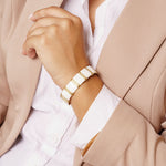 Bracelet Kinsley en acier inoxydable doré à l'or fin