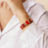 Bracelet Delila en acier inoxydable doré à l'or fin