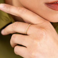 Bague Narya en acier inoxydable doré à l'or fin