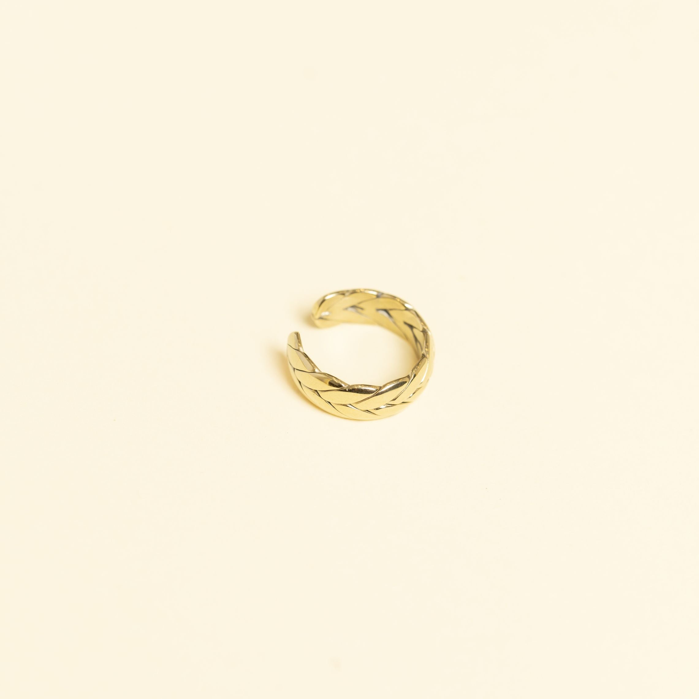 Bague Viviane en acier inoxydable doré à l'or fin — vue 4