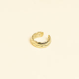 Bague Viviane en acier inoxydable doré à l'or fin — vue 2