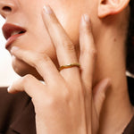 Bague Sultana en acier inoxydable doré à l'or fin — vue 2
