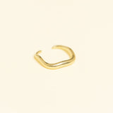 Bague Sultana en acier inoxydable doré à l'or fin