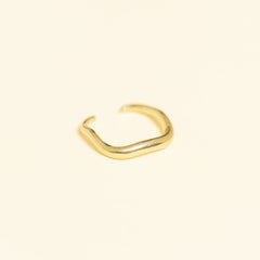 Bague Sultana en acier inoxydable doré à l'or fin