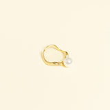 Bague Linisa en acier inoxydable doré à l'or fin — vue 3