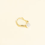 Bague Linisa en acier inoxydable doré à l'or fin