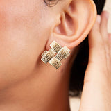 Boucles Serely en acier inoxydable doré à l'or fin