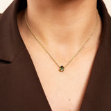 Collier Soriya en acier inoxydable doré à l'or fin — vue 2
