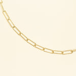 Collier Jaqueline en acier inoxydable doré à l'or fin — vue 2