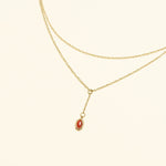 Collier Prissie en acier inoxydable doré à l'or fin