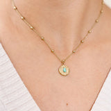 Collier Lyds en acier inoxydable doré à l'or fin — vue 3