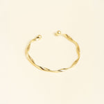 Bracelet Jeanne en acier inoxydable doré à l'or fin — vue 2