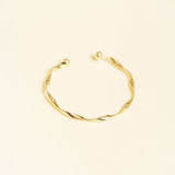 Bracelet Jeanne en acier inoxydable doré à l'or fin — vue 2
