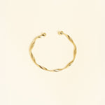 Bracelet Jeanne en acier inoxydable doré à l'or fin — vue 4