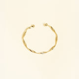 Bracelet Jeanne en acier inoxydable doré à l'or fin — vue 4