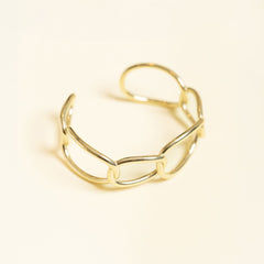 Bracelet Carly en acier inoxydable doré à l'or fin
