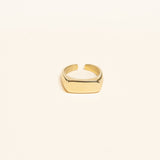 Bague Naoura en acier inoxydable doré à l'or fin — vue 3