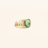 Bague Faye en acier inoxydable doré à l'or fin — vue 2