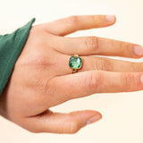 Bague Faye en acier inoxydable doré à l'or fin