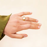 Bague Anyesse en acier inoxydable doré à l'or fin — vue 4