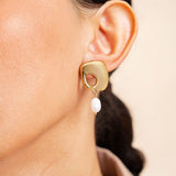 Boucles Nafissa en acier inoxydable doré à l'or fin