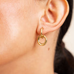 Boucles Najla en acier inoxydable doré à l'or fin