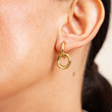 Boucles Najla en acier inoxydable doré à l'or fin