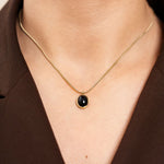 Collier Sawda en acier inoxydable doré à l'or fin