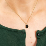 Collier Levana en acier inoxydable doré à l'or fin — vue 3