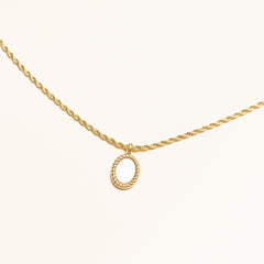 Collier Cordoue en acier inoxydable doré à l'or fin