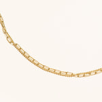 Collier Rawya en acier inoxydable doré à l'or fin — vue 4