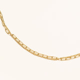 Collier Rawya en acier inoxydable doré à l'or fin — vue 4