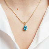 Collier Tidale en acier inoxydable doré à l'or fin — vue 2