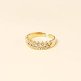 Bague Muse en acier inoxydable doré à l'or fin