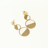 Boucles Storm en acier inoxydable doré à l'or fin — vue 2