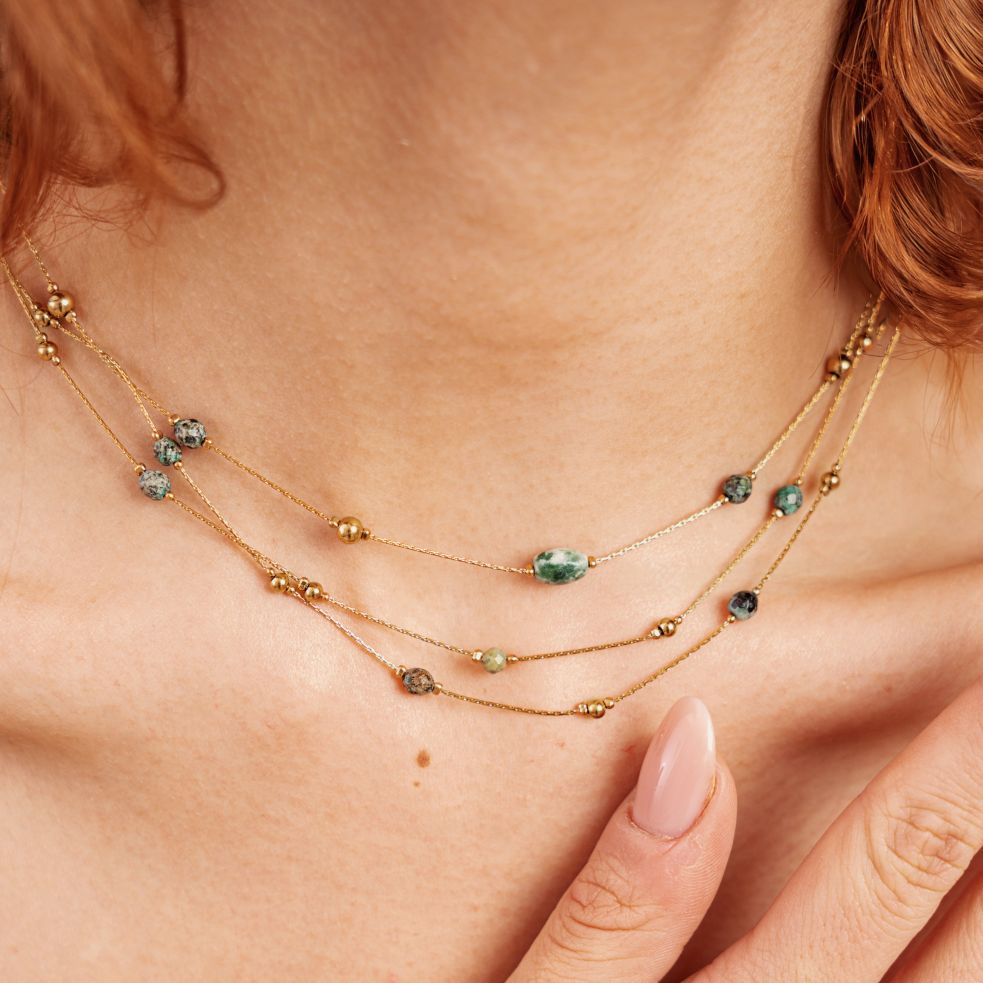 Parure Lolita en acier inoxydable doré à l'or fin — vue 3