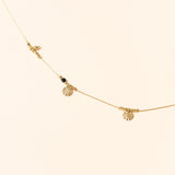 Collier Mawada en acier inoxydable doré à l'or fin — vue 2