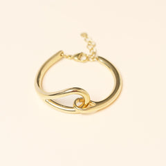 Bracelet Estella en acier inoxydable doré à l'or fin