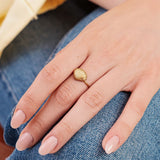 Bague Bobby en acier inoxydable doré à l'or fin — vue 2