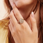 Bague Soy en acier inoxydable doré à l'or fin — vue 3