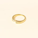 Bague Dany en acier inoxydable doré à l'or fin