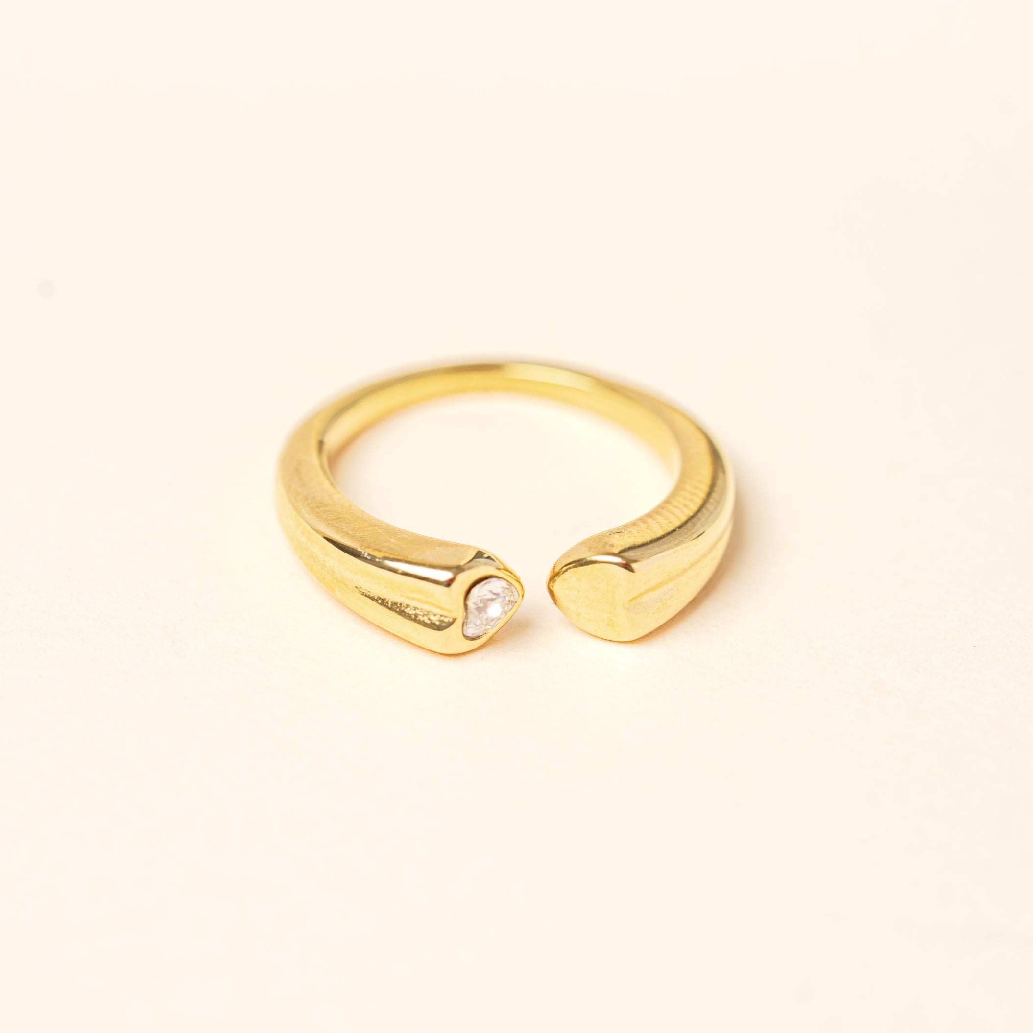 Bague Dany en acier inoxydable doré à l'or fin — vue 5
