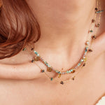 Collier Yseult en acier inoxydable doré à l'or fin — vue 4