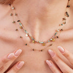 Collier Yseult en acier inoxydable doré à l'or fin — vue 3