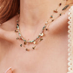 Collier Yseult en acier inoxydable doré à l'or fin — vue 2