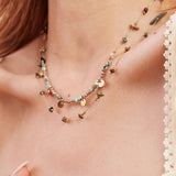 Collier Yseult en acier inoxydable doré à l'or fin — vue 2