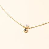 Collier Lume en acier inoxydable doré à l'or fin