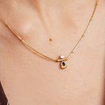 Collier Lume en acier inoxydable doré à l'or fin — vue 2